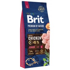 Brit (Брит) Premium Junior Large Breed (15 кг) корм для щенков крупных пород с курицей